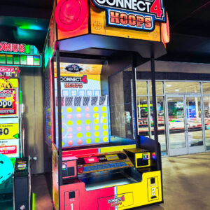 the k1 speed phoenix arcade showcasing games such as connect 4 hoops